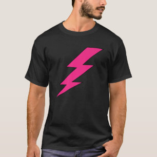 T-shirt Éclair Rose Tonnerre 80'S Décades Thème Cos