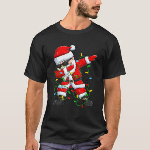 T-shirt Éclairage Dabbing Père Noël Noël Noël Noël Noël No
