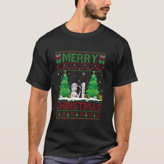 T-shirt Éclairage d'arbre de Noël moche Sweater U