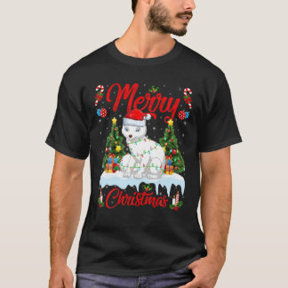 T-shirt Éclairage de la fosse arctique Père Noël Fox arcti