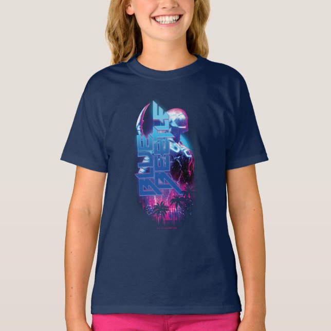 T-shirt Éclairage de la ville rétrovague de dendroctones b (Devant)