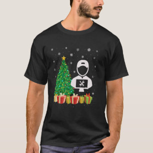 T-shirt Éclairage de l'arbre de Noël de mécanicien Chapeau