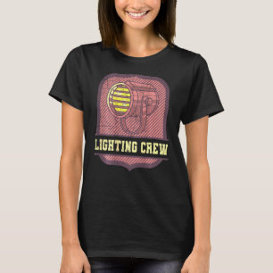 T-shirt Éclairage de l'équipe de théâtre rétro de l'éclair
