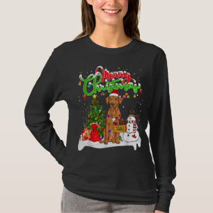 T-shirt Éclairage de Noël correspondant Père Noël Rhodesia