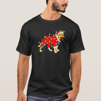 T-shirt Éclairage de Noël Père Noël Berger Allemand Noël