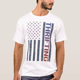 T-shirt Éclairage du drapeau américain