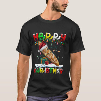 T-shirt Éclairage Noël Chapeau Baguette Joyeux Noël T