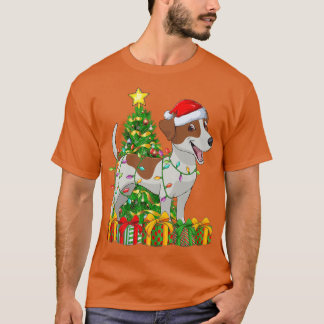 T-shirt Éclairage Xmas Tree Correspondance Jack Russell Te