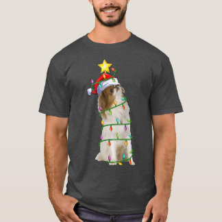 T-shirt Éclairage Xmas Tree Correspondance Père Noël japon