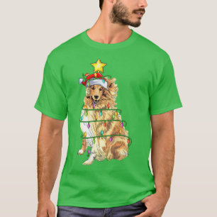 T-shirt Éclairage Xmas Tree Correspondance Père Noël Rough