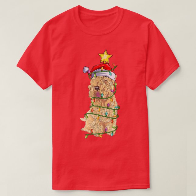 T-shirt Éclairage Xmas Tree Correspondance Père Noël Wheat (Design devant)