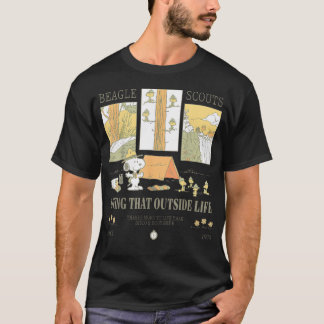 T-shirt Éclaireurs Beagle Vivant à l'Extérieur