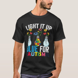 T-shirt Éclairez-le en bleu Mois de la sensibilisation à l