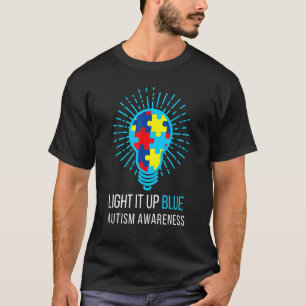 T-shirt Éclairez-le en bleu pour la sensibilisation à l'au