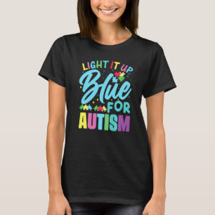 T-shirt Éclairez-le en bleu pour l'autisme