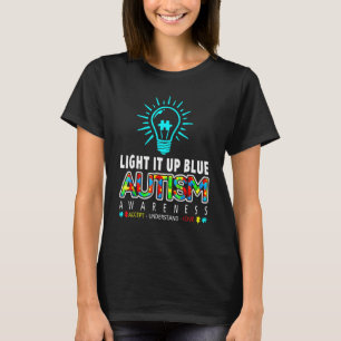 T-shirt Éclairez-le en bleu Tee Puzzle Autism Awareness