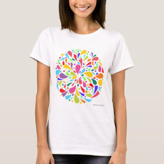 T-shirt Éclat coloré de forme