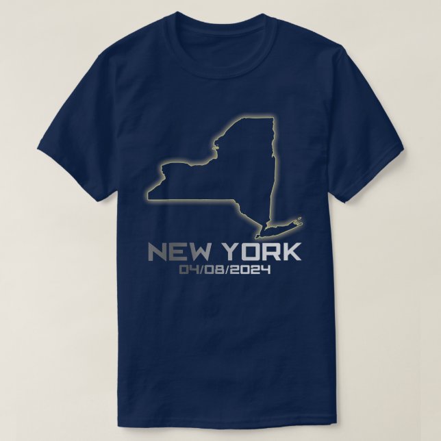 T-shirt Éclip solaire pour l'astronomie américaine de New  (Design devant)