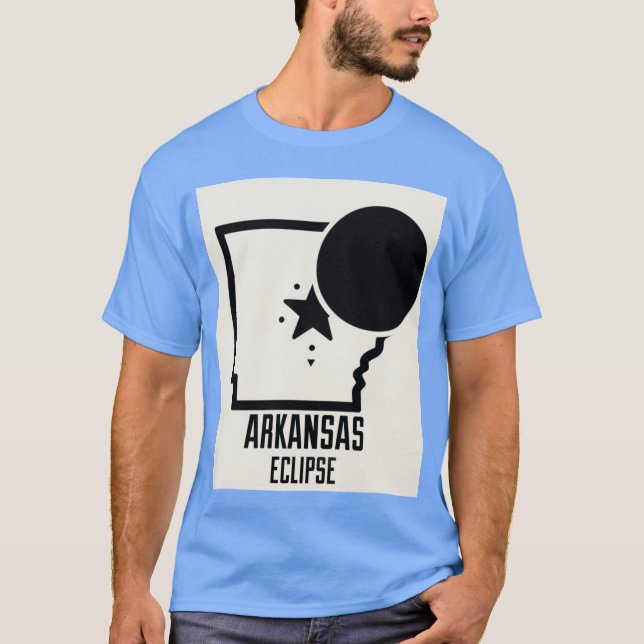 T-shirt éclipse de l'Arkansas (Devant)