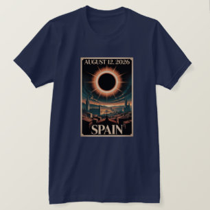 T-shirt Éclipse du siècle du 2 août 2027 Espagne Historiqu