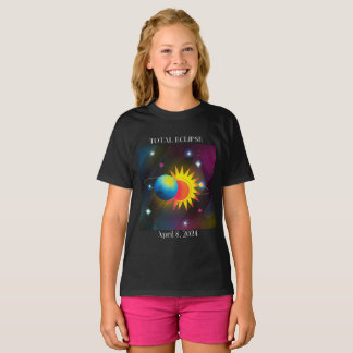 T-shirt Eclipse Flare 04.08.24 Total Solaire Eclipse USA