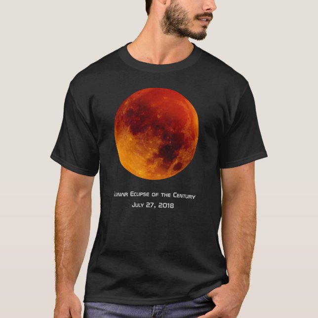T-shirt Éclipse lunaire du siècle (Devant)