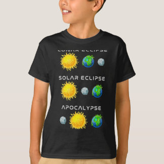 T-shirt Éclipse Lunaire Éclipse Solaire Apocalypse Drôle