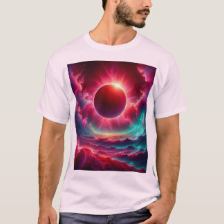T-shirt Éclipse psychédélique