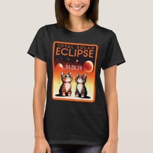 T-shirt Éclipse solaire 2024 Chats Total Éclipse solaire 4