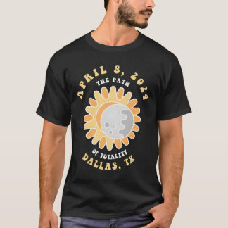 T-shirt Éclipse solaire à Dallas Texas le 8 avril 2024