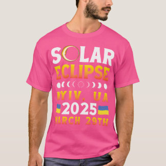 T-shirt Éclipse Solaire À Kiev Ua 2025 29 Mars Astronomie