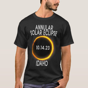 T-shirt Éclipse Solaire Annulaire T - Idaho