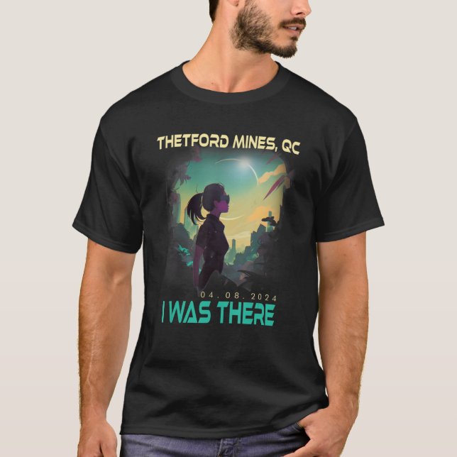 T-shirt Éclipse solaire fille esthétique Thetford Mines Qu (Devant)
