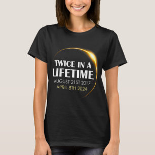 T-shirt Éclipse Solaire S'Amuser Deux Fois Dans La Vie 202