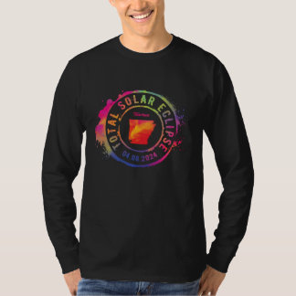 T-shirt Éclipse solaire totale 2024 États-Unis Arkansas Te