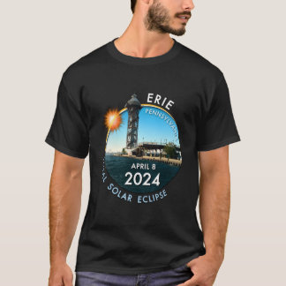 T-shirt Éclipse solaire totale 2024 Totalité à Érié Pennsy