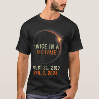 T-shirt Éclipse Solaire Totale Deux Fois Dans Une Vie Sola