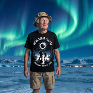T-shirt Éclipse solaire totale du 12 août 2026 au Groenlan