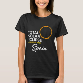 T-shirt Éclipse solaire totale en Espagne le 12 août 2026