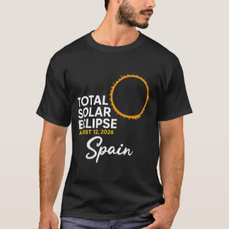 T-shirt Éclipse solaire totale en Espagne le 12 août 2026