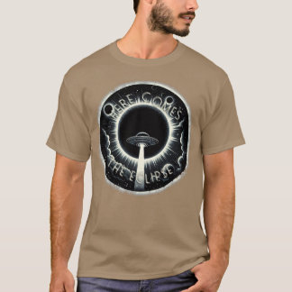 T-shirt Éclipse solaire totale ici vient l'éclipse 2024