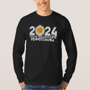 T-shirt Éclipse solaire totale Pennsylvanie 2024 Totale Am
