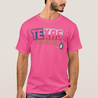 T-shirt Eclipse Texas 2024 Total Lune Solaire
