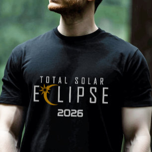 T-shirt Éclipse totale moderne 2026