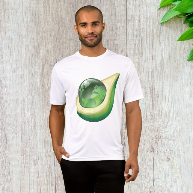 T-shirt Eco Earth Avocado Globe Planète durable (Créateur téléchargé)
