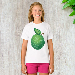 T-shirt Eco Globe Fruit Green Earth Leaf Sphere