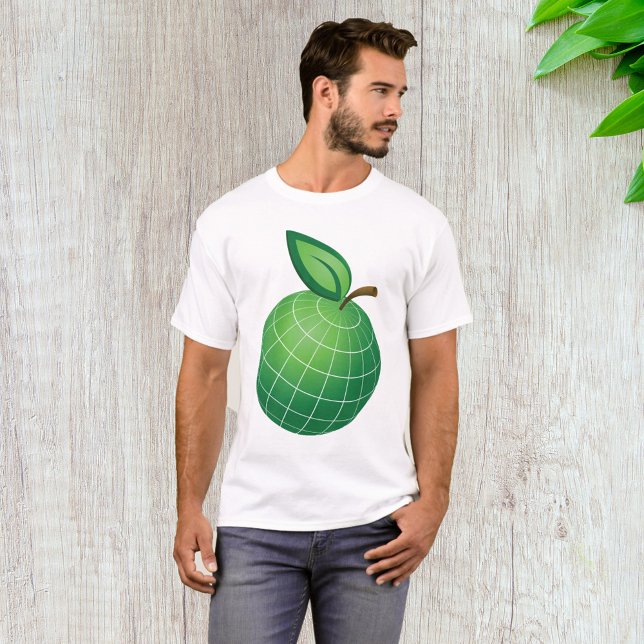 T-shirt Eco Globe Fruit Green Earth Leaf Sphere (Créateur téléchargé)