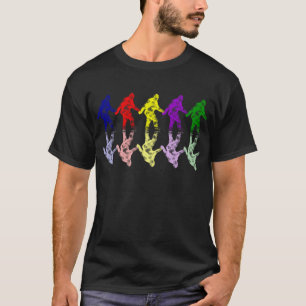 T-shirt ÉCOLE d'ART SQUATCH - logo coloré de Bigfoot