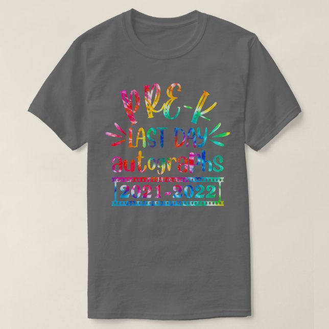 T-shirt École d'autographe pré-K de Dernière journée 2021- (Design devant)