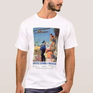 T-shirt École de Curtiss de l'aviation (US02053)